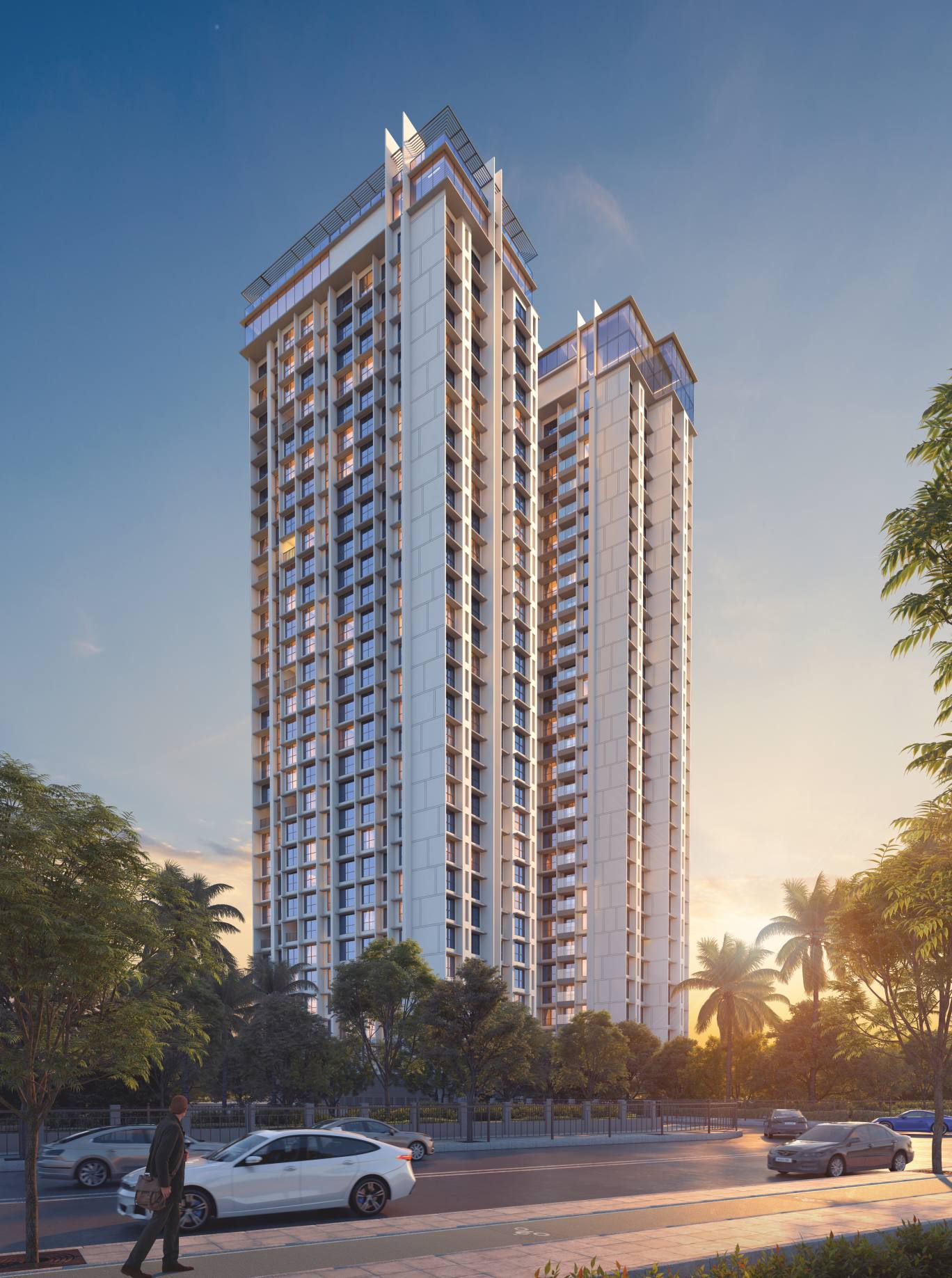 Artist’s impression of Ornate Serenity towers at Naigaon